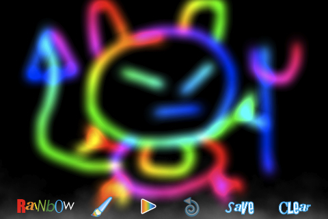 Screenshot RainbowDoodle – Animated rainbow glow effect Screenshot RainbowDoodle – Animated rainbow glow effect